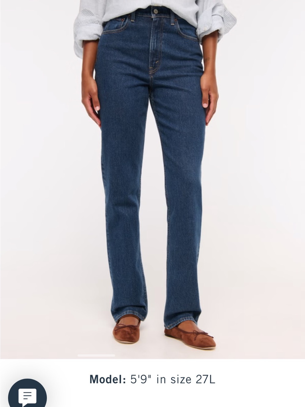 Abercrombie Curve Love Ultra High Rise 90s Straight Jean 26 Short - Picture 2 of 7
